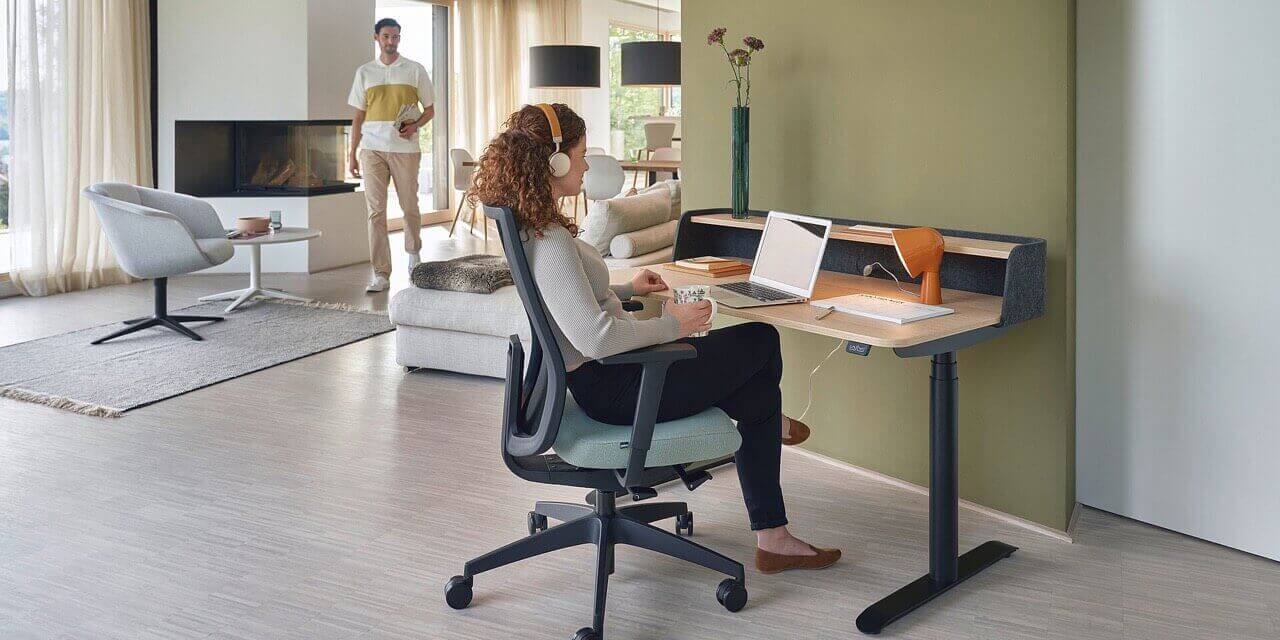 Oficina en casa ergonómica